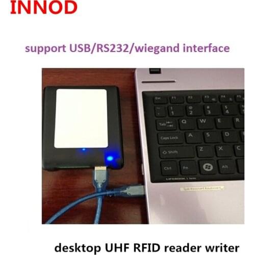 English SDK demo long middle range 1meters uhf rfid reader programmable rfid tag writer rs232 usb desktop epc gen2 rfid reader
