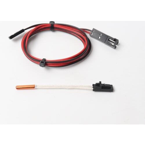 BLV MGN Cube 3d printer hotend 100K Thermistor Cartridge for E3D V6 hotend, 1.2M extension cable