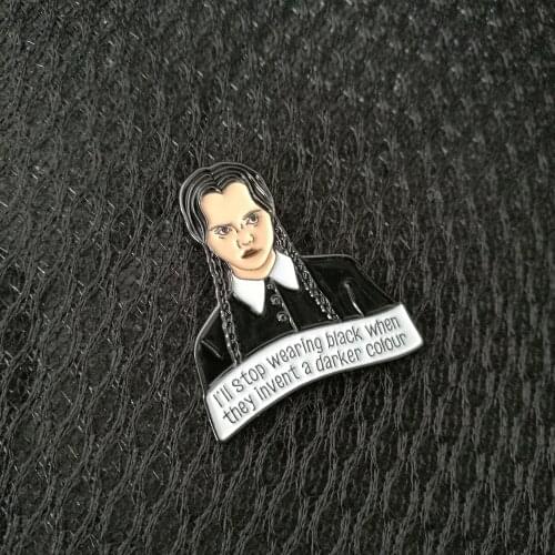 Wednesday Addams Pin Brooches