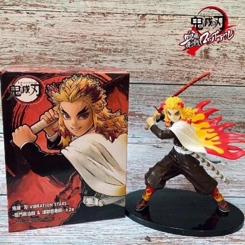 Rengoku Kyoujurou Demon Slayer Action Figure Kimetsu No Yaiba Flame Pillar Anime Cosplay Model Gift Decoration PVC Ornament Toy