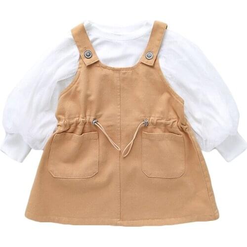 Childrens Clothes Sets Baby Girls Two Piece Sets Cute New Long Sleeve Spring Autumn Dress Tops Suits