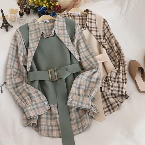 KOROBOV Women's Plaid Shirts