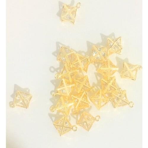 5pcs Fashion Gold Hexagram Choker Necklace Lucky Six Star Pendant Necklace For Women Jewelry Wholesale