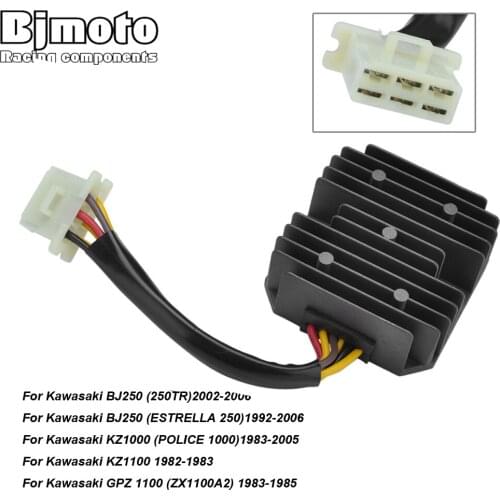 BJMOTO Motorcycle Voltage Regulator Rectifier For Kawasaki BJ250 250TR ESTRELLA 250 KZ1000 KZ1100 GPZ1100 GPZ750 Turbo ZX750E2