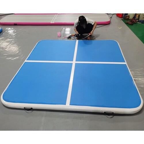 Free Shipping Door To Door 3mx3mx0.2m Inflatable Air Track Gymnastic Airtrack Tumbling Mat Gym Air Mat For Sale