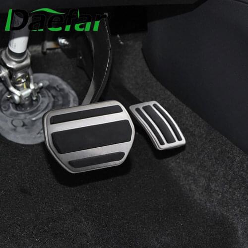 Daefar Non-Slip Car Pedals for Peugeot 508 Citroen C5 C6 2012 - 2014 Stainless Steel Gas Fuel Brake Pedal Cover Auto Accessories