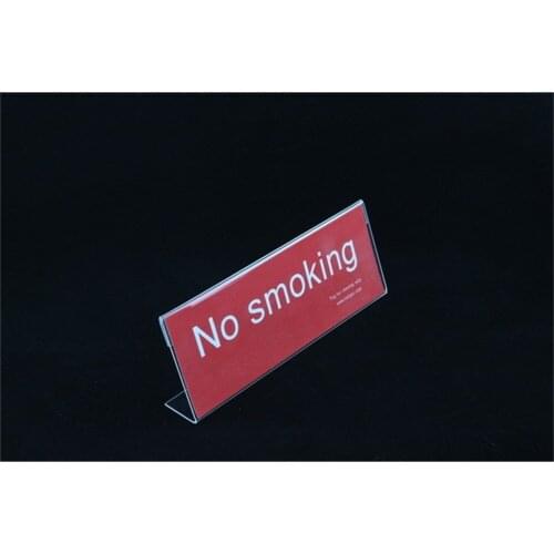 Transverse L acrylic label holder stand Sign clip frame rack price tag name card display rack