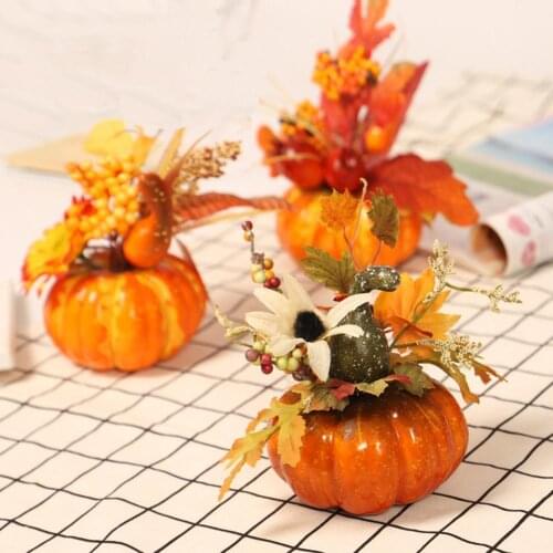 Thanksgiving Holiday Pumpkin Maple Leaf Sunflower Ornament Party Furniture Decor