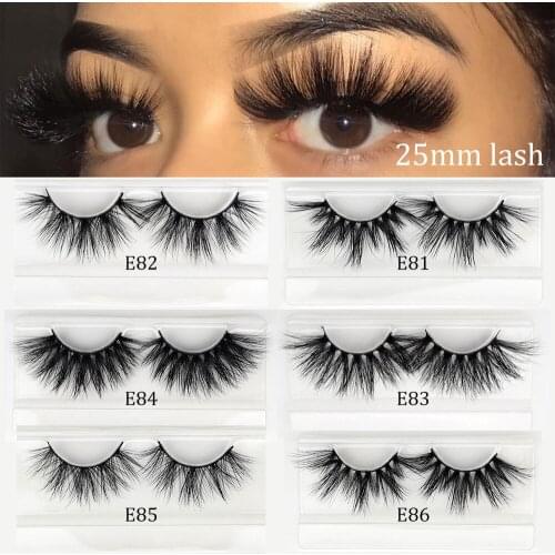 25mm mink lash Big Long Dramatic lashes fluffy eyelash vendor 100% real mink invisible band cruelfy free ciss-cross make up tool
