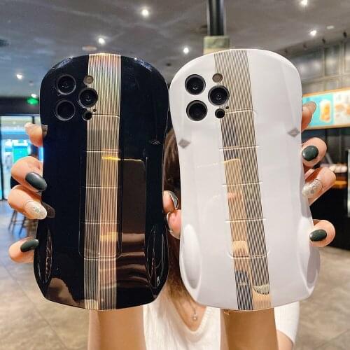 Sports Car Shape Silicone Case For iPhone 12 11 Pro Max X XR XS Max 12 Mini SE 2020 7 8 Plus Shockproof Cover For iPhone 11 12 X
