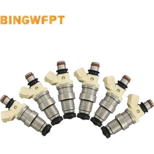 6PCS/Set High Performance Fuel Injectors 23250-70110 23209-70110 For TOYOTA CROWN 1995-2001 JZS155 GS151 1GFE