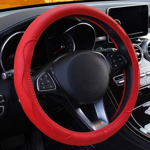 Universal Car PU Steering Wheel Cover Leather Anti-slip Skidproof Durable 38CM for Bmw z3 z4 e85