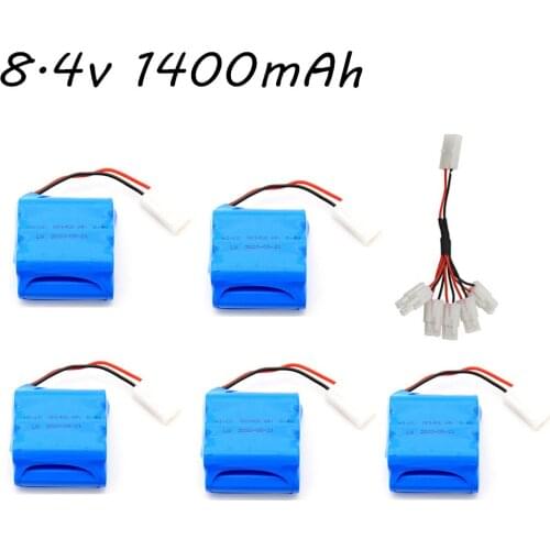 8.4v 1400mAh NICD Battery Charger sets For RC Cars Boats Robots Tanks Train Gun Spare Parts AA Ni-CD Battery pack