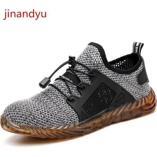 Unisex Safety Shoes Men Steel Toe Work Shoes Women Lightweight Mesh Breathable Working Safety Trainers Anti Smash Anti Puncture