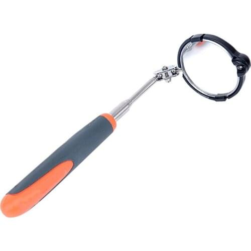 1pcs Adjustable Repair Vehicle Chassis Telescopic Inspection Mirror with LED Light 55mm