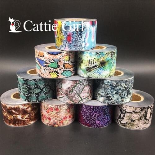 10Rolls 50M Snake Angle Flower Nail Foils Transfer Paper Nail Sticker Dandelion Flames Manicure Nail Decorations