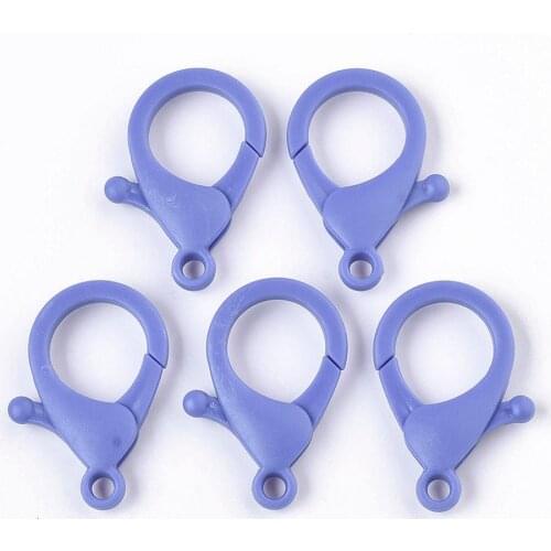 10pcs Hard Plastic Lobster Claw Clasps Hooks for DIY Key Chain Jewellry Craft Making Accessories 35x24.5x6mm