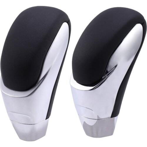 2 Pcs Car Gear Shift Knob Leather Gear Shift Head for Mazda 3 5 6 8 Lever Shifter Stick Matte & Glossy