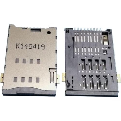 2Pcs Sim Card Reader Slot Tray Holder Connector Socket For Motorola Moto XT8 XT885 XT889 MT887 Contact Plug