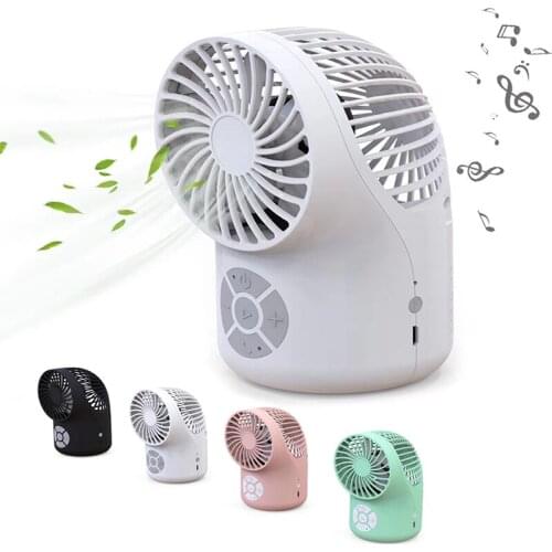 2 In 1 Speaker Fan Wireless Bluetooth 5.0 Portable Multifunctional Speakers Cool Music For Smartphone