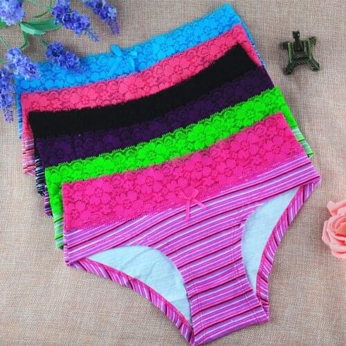 5PCS New arrival womens lingerie sexy lace laces Cotton panties seamless panty underpants briefs underwear intimates