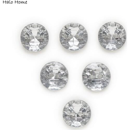 50pcs Round Acrylic Buttons Sewing Scrapbooking Home Handwork Clothing Gift Decor DIY 13mm