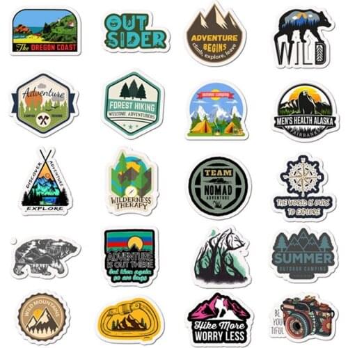 50 Pcs/pack Classic Scenery Fashion Style Graffiti Stickers For Moto Car & Suitcase Cool Laptop Stickers Skateboard Sticker