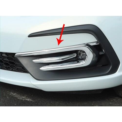 ABS Front Fog Light Lamp Cover Trim Molding Bezel Garnish For Honda Fit Jazz MK4 2020 2021
