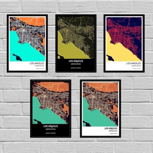 US City Los Angeles Poster