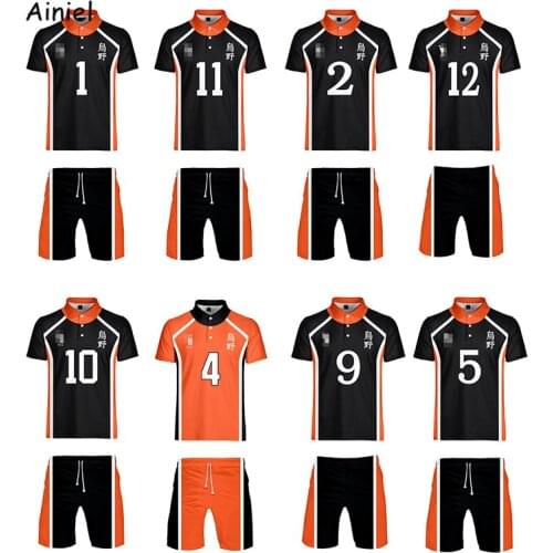 Anime Haikyuu Cosplay Shirt Hinata Shouyou Tshirt Womens Clothes Mens Set Tops Shorts Sport Suit T Shirt Tees Gym Tracksuit