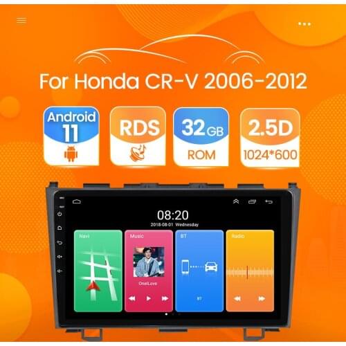 HD Android11 Car Radio Multimedia Player GPS for Honda CR-V 3 RE CRV 2007 2008 2009 - 2011 Audio Head Unit 2 DIN No DVD WIFI RDS