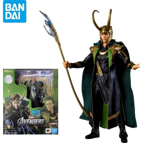 Bandai Marvel Legends Tamashii Nations-Avengers-Loki S.h. Figuarts 6-Inch Loki Laufeyson Toy Movable Doll Collection Gift