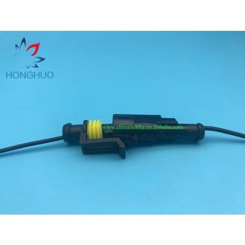 Free shipping 5Sets 1 way Super Sealed Waterproof Electrical car wiring harness Amp 282103-1 282079-1 Automobile Wiring Harness