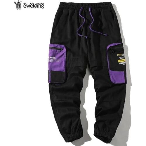 Spring Autumn New Men Casual Pants Mens Trend Wild Japanese Straight Trousers Male Drawstring Cargo Pants Brand Clothing