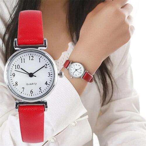 Ladies Belt Watch Analog Arabic Digital Quartz Watch Luxury Temperament Women Watch Ultra Thin Female Clock Retro Casual Watch