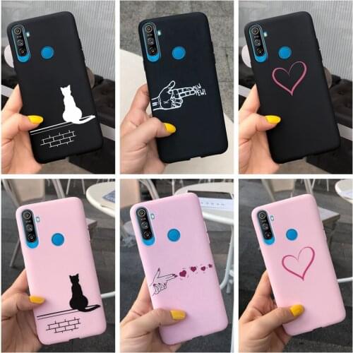 Realme C3 Case Cartoon Heart Soft Silicone TPU Bumper Coque For Oppo Realme C3 RMX2020 C 3 Back Cover RealmeC3 Mobile Phone Case