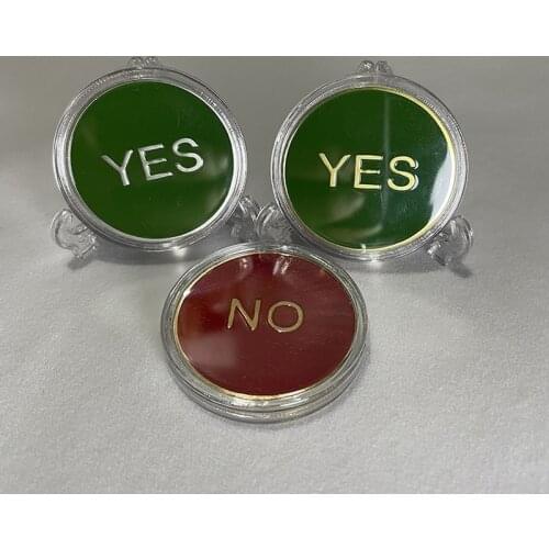 Color Yes / No Relief Commemorative Medallion Baked Lacquer Metal Medallion Commemorative Coin Challenge Coin