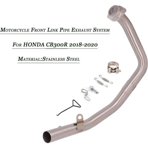 For HONDA CB300R 2018 2019 2020 Motorcycle Front Link Pipe Connect Original Exhaust Muffler Tubes Stainless Steel Set System