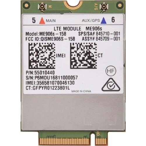 Card for HP lt4132 HUAWEI ME906S-158 4G LTE/HPSA+ Mobile Broadband WWAN Module NGFF