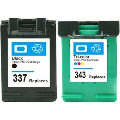 Compatible ink Cartridges For HP 337 343 XL Photosmart C3180 C3183 C4180 C4183 2610 2613 2710 8153 8450 Printer