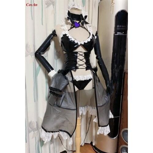 Hot Game Azur Lane HMS Illustrious Cosplay Costume Black Maid Outfit Activity Party Role Play Clothing High Quality Custom-Make