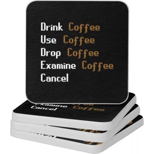 Runescape Mug Diatom Square Round Coaster Anti-Scald Cup Bonsai Mat Soap Toothbrush Pad Wholesale 10x10cm