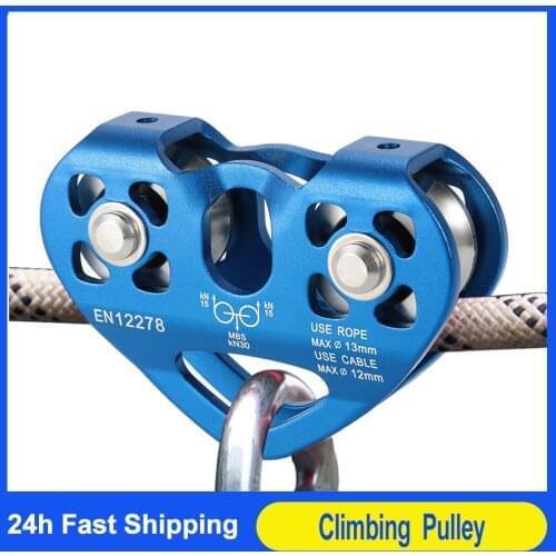 Lixada Cable Trolley Pulley with Ball Bearing Rock Wiregate Carabiner Snag Free Carabiner Climbing Caving Aloft Work Rescue