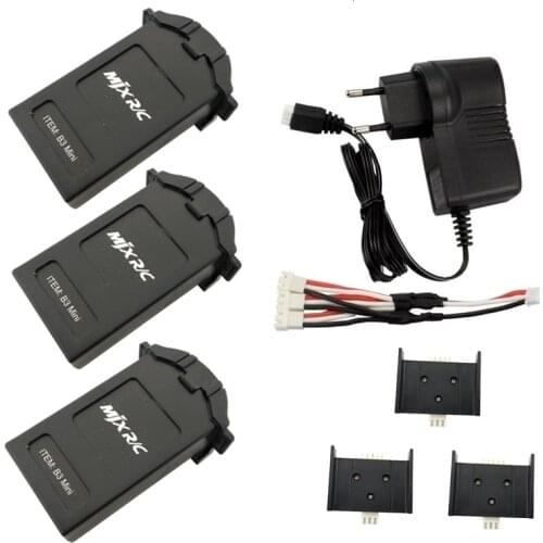 Original Battery and Charger for MJX B3 MINI 7.4V 850Mah 45C Lipo Battery For MJX Bugs 3 MINI RC Drones Helicopter Spare parts