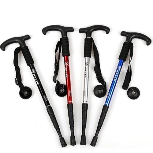 110cm Aluminum Alloy Ultra-light Trekking Poles Outdoor Mountaineering Telescopic Climbing Walking Stick Hiking Accessories