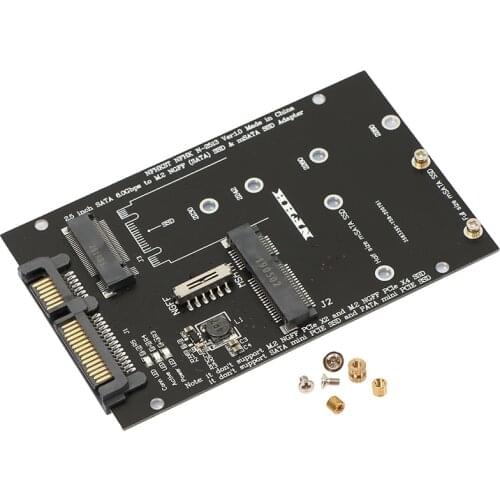 M.2 NGFF MSATA SSD To 2.5”SATA 3.0 Adapter 2 In 1 Converter Card For PC Laptop