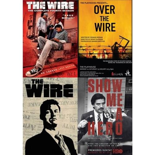 The Wire Poster Clear Image Wall Stickers Home Decoration High Quality Prints White Coated Paper home art Brand