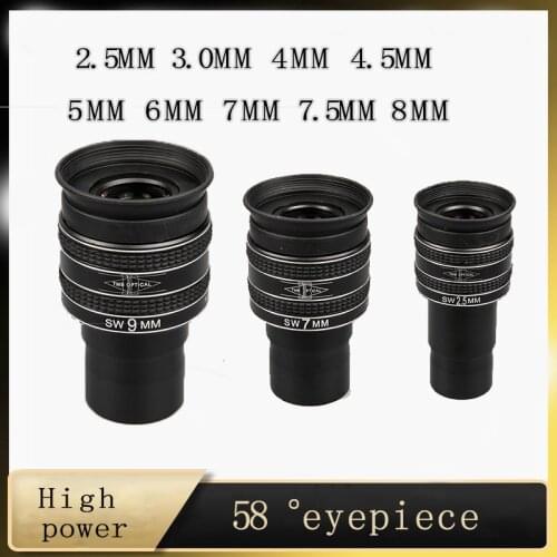 Professional TMB Planetary oculars 2.5 / 3.2 / 4 / 4.5 / 5 / 6 / 7 / 8 MM focal length planet Astronomical Telescope Eyepiece