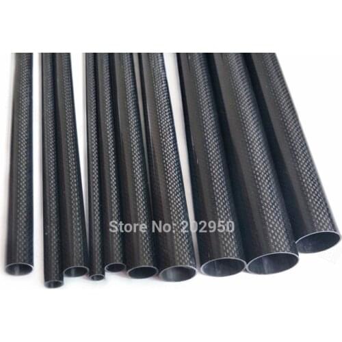 Twill Matte Carbon Fiber Tube 3K For Quadcopter Arm DIY Drone 10mm 12mm 14mm 16mm 18mm 22mm 24mm 26mm 28mm 30/32mm Length 500m