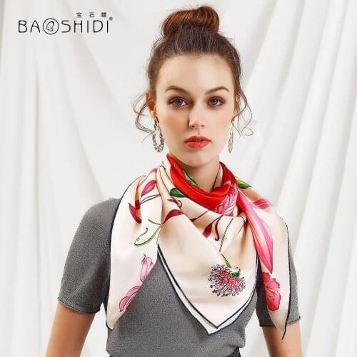 Ruby butterfly scarves silk large squares mulberry silk joker gift shawl scarf/the idyll